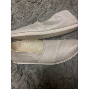 Toms Silver Slippers